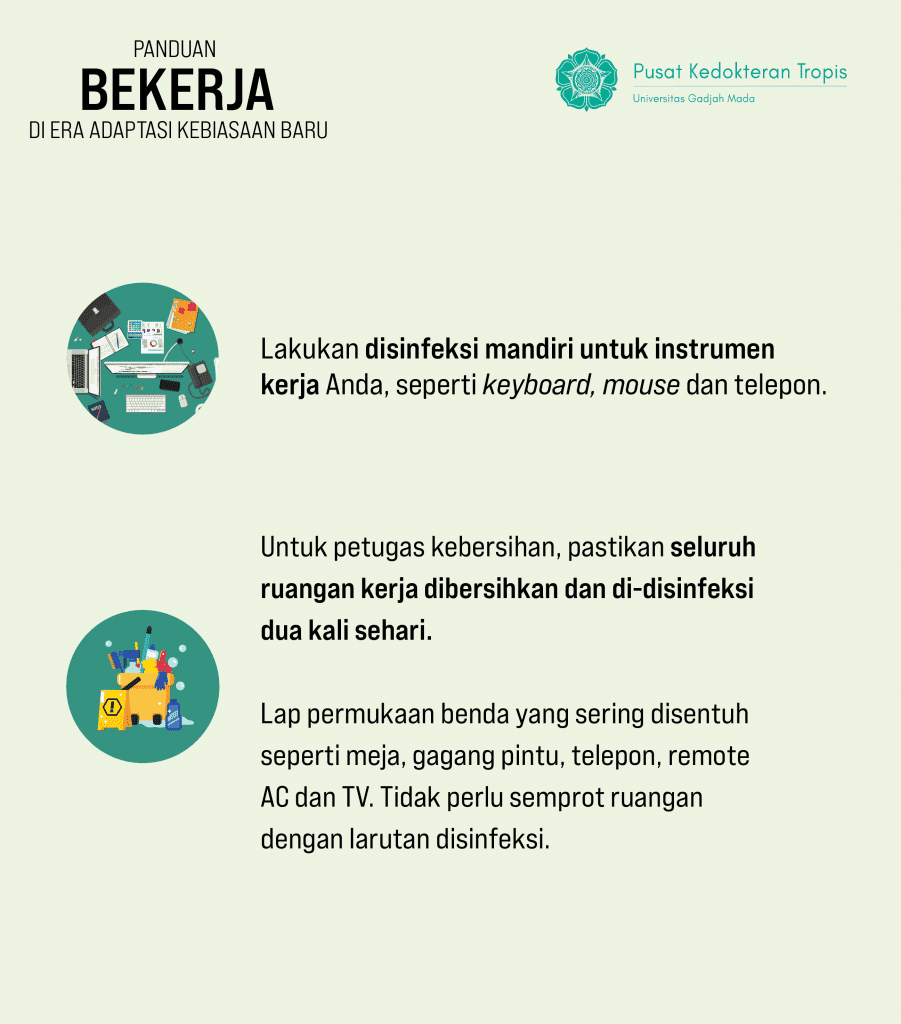 PANDUAN BEKERJA DI ERA ADAPTASI KEBIASAAN BARU – TROPMED UGM